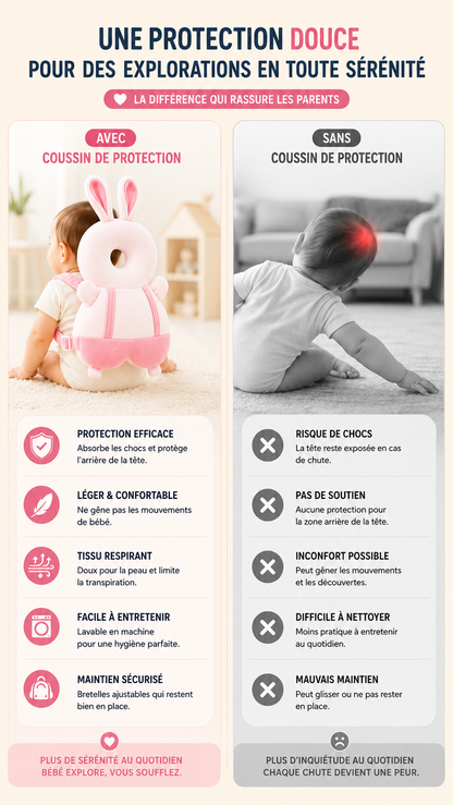BabyGuard™ | Coussin de Protection Anti-Chute pour Bébé